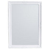 Colours Tibertus Painted White Rectangular Framed Mirror (H)1030mm (W)730mm