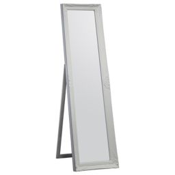 Colours Tibertus White Rectangular Framed Mirror (H)164cm (W)47cm