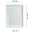 Colours Tibertus White Rectangular Framed Mirror (H)78cm (W)58cm