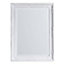 Colours Tibertus White Rectangular Framed Mirror (H)78cm (W)58cm