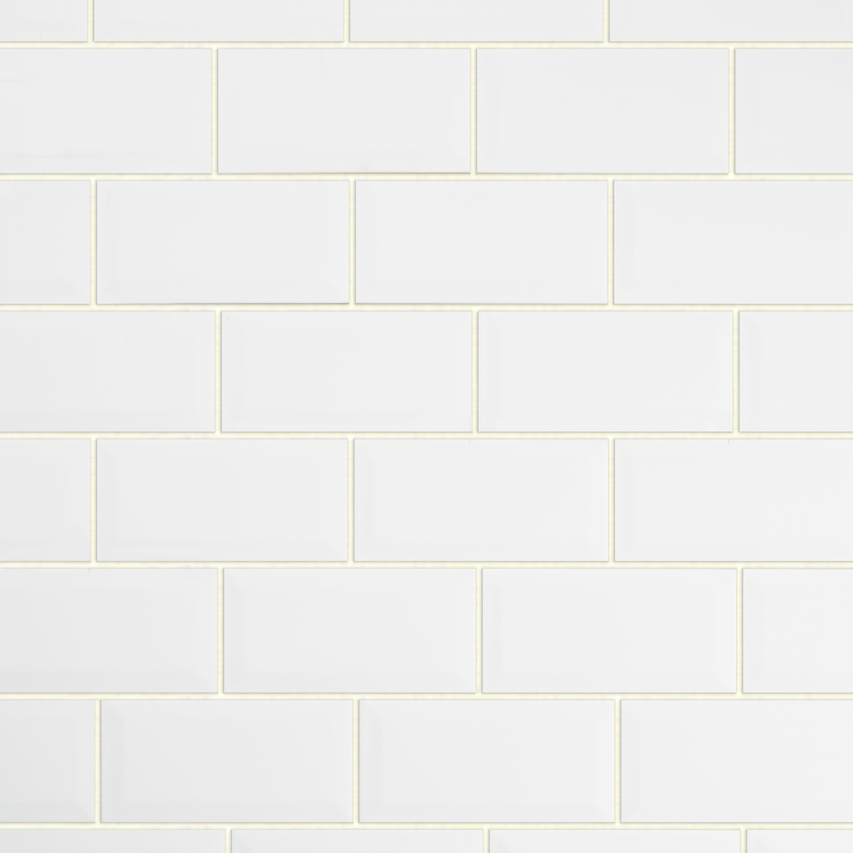 Colours Trentie White Gloss Metro Ceramic Indoor Wall Tile, Pack of 48, (L)200mm (W)100mm