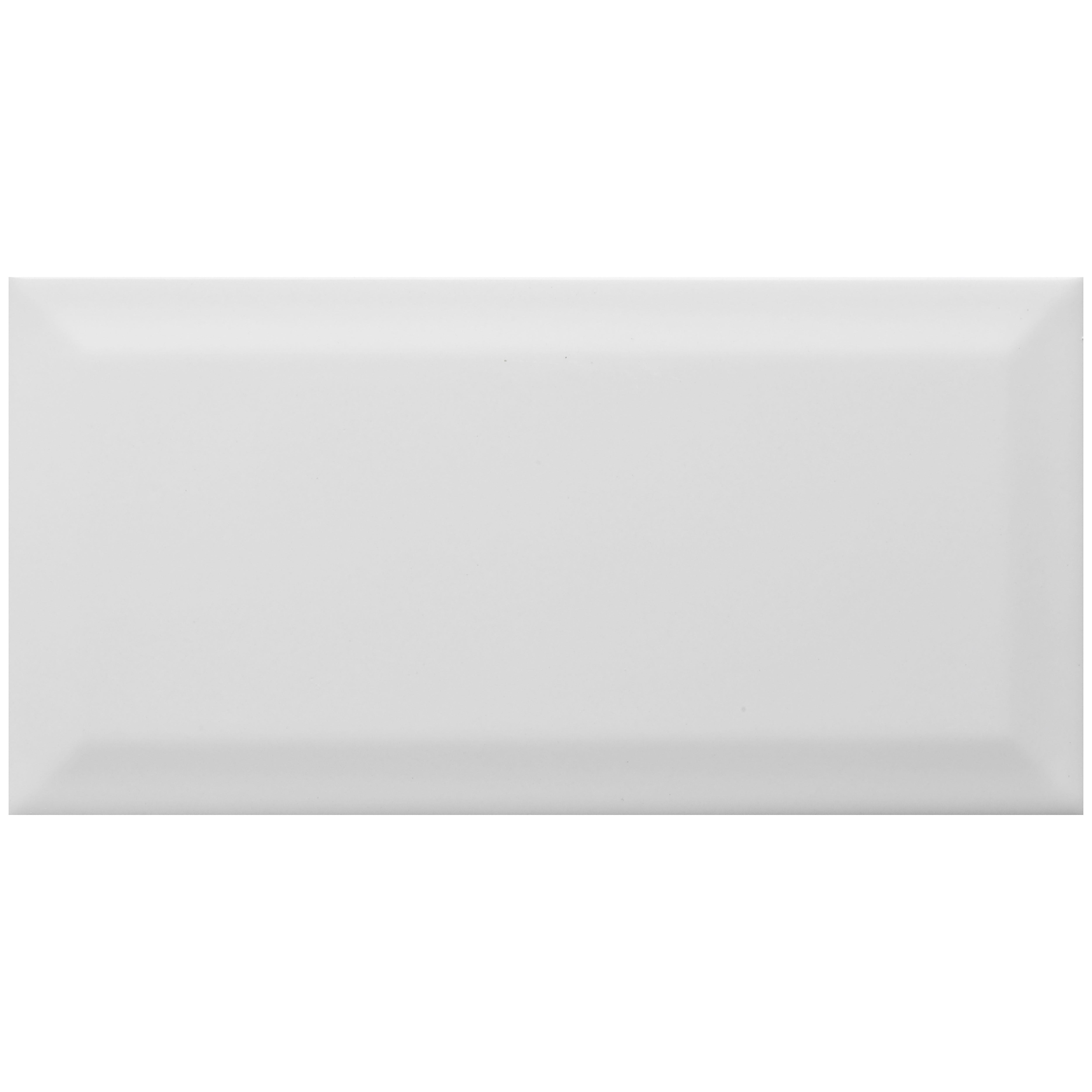 Colours Trentie White Gloss Metro Ceramic Indoor Wall Tile, Pack of 48, (L)200mm (W)100mm