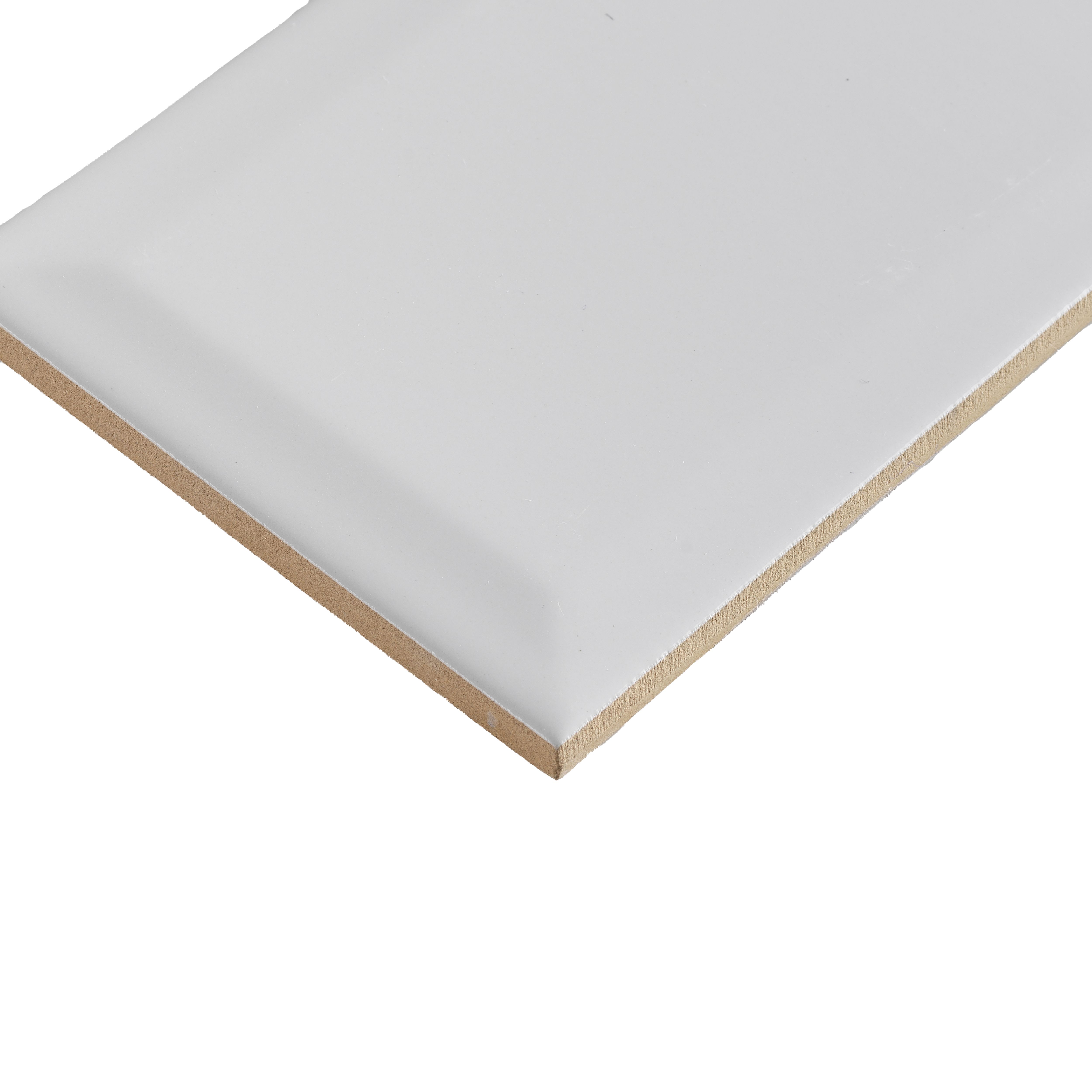 Colours Trentie White Gloss Metro Ceramic Indoor Wall Tile, Pack of 48, (L)200mm (W)100mm