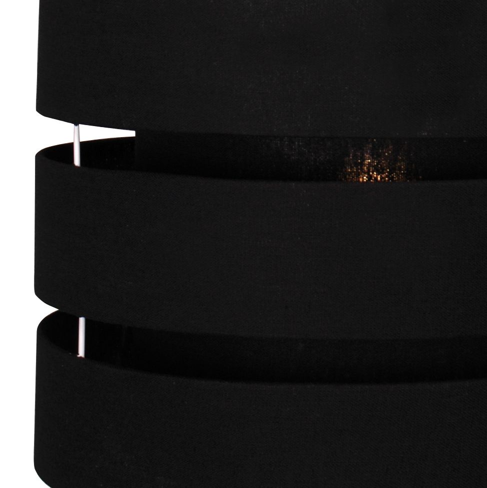 Colours Trio Black 3 tier Circular Light shade (D)35cm
