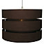 Colours Trio Brown 3 tier Light shade (D)350mm
