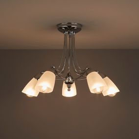 B&q semi deals flush ceiling lights