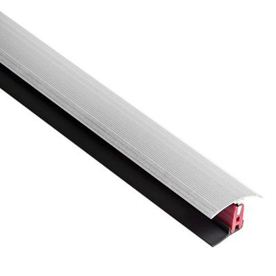 Colours TXD49P3AM Grey Aluminium effect Threshold (L)90cm (W)38mm