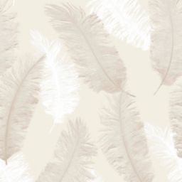 Colours Umali Brown & taupe Feather Glitter effect Embossed Wallpaper