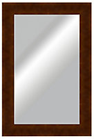 Colours Umezi Polished Walnut effect Rectangular Framed Mirror, (H)122.3cm (W)80cm