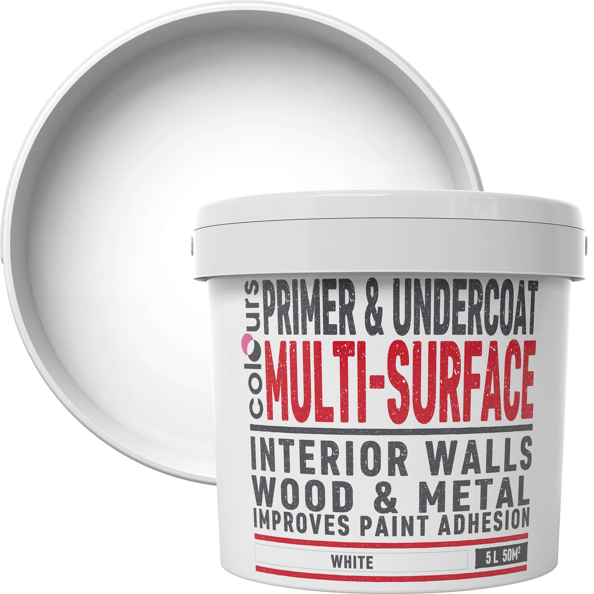 Colours Universal White Multisurface Primer & undercoat, 5L DIY at B&Q