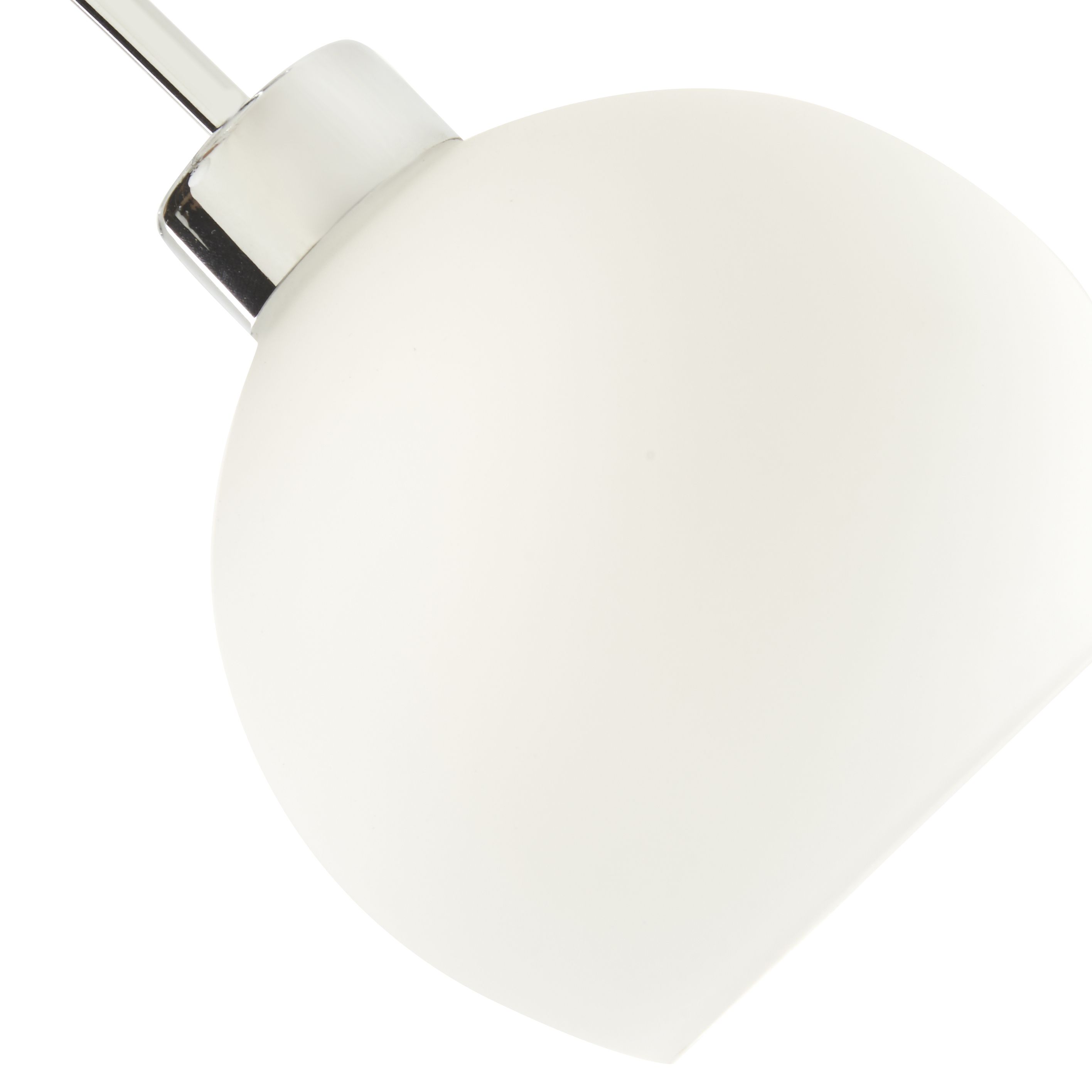 Colours Vacuna Glass & metal Chrome effect 3 Lamp Ceiling light
