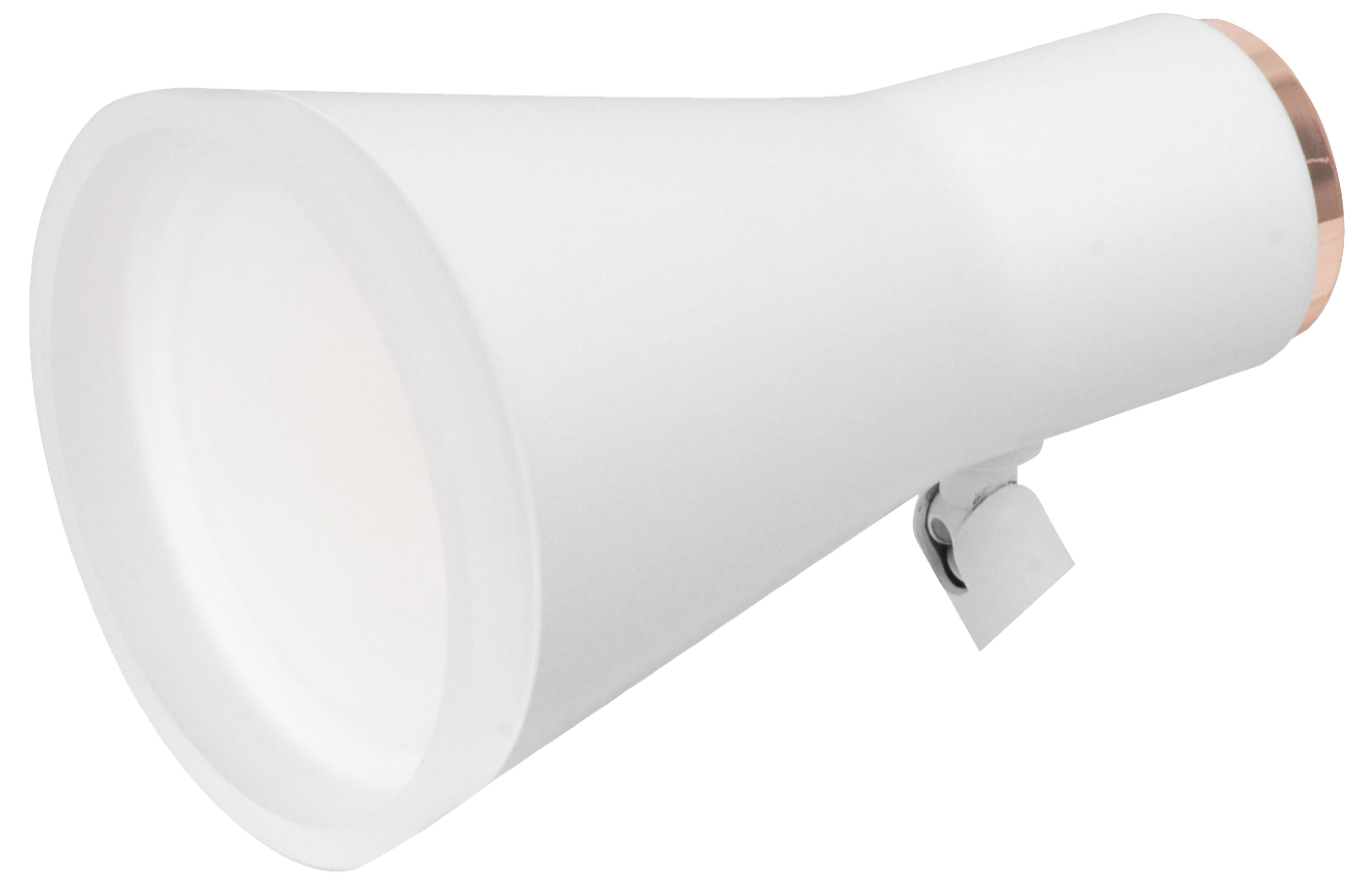 Colours Vaughan Satin White Clip-on desk lamp