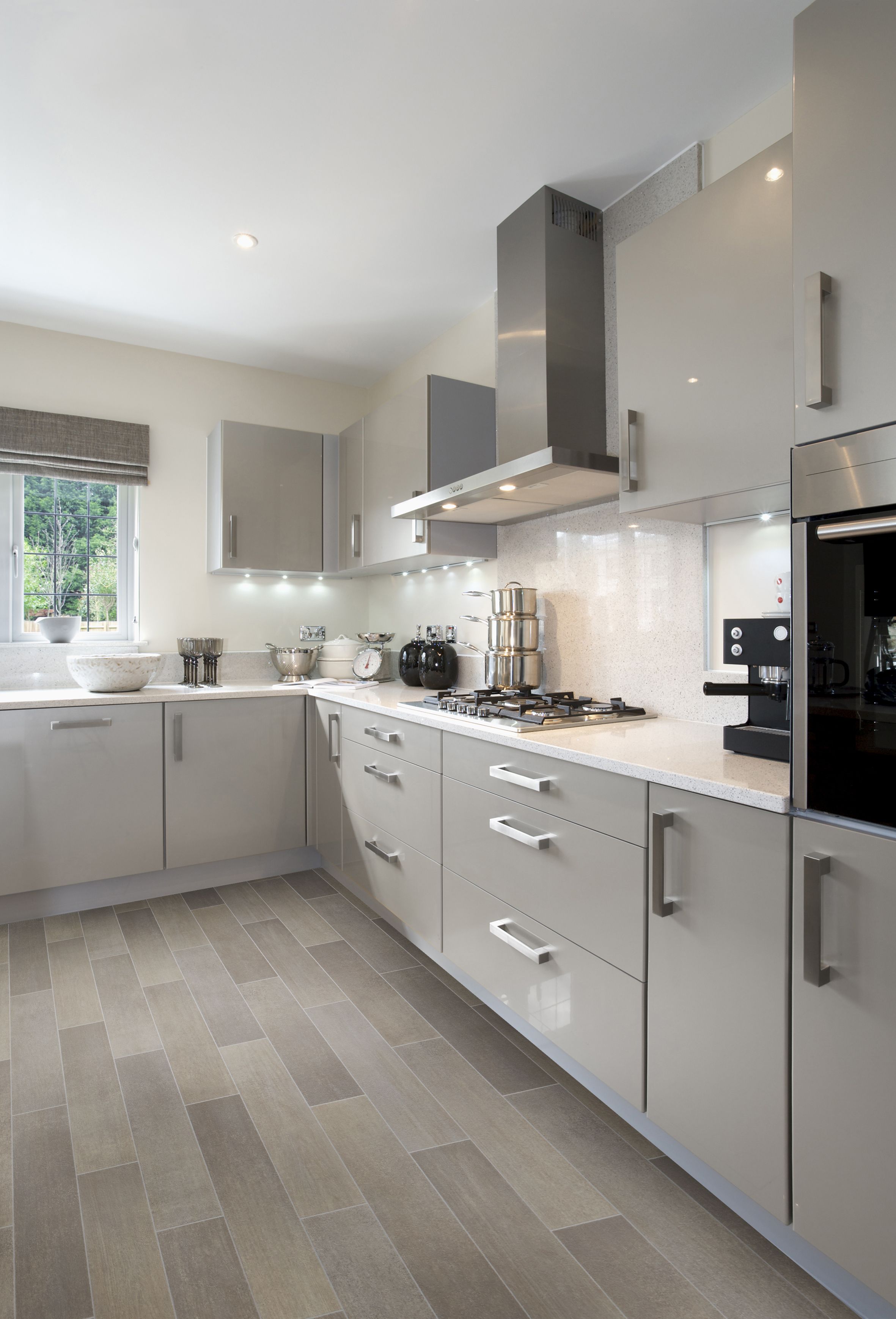 Colours Vienona Beige Stone tile effect Vinyl flooring