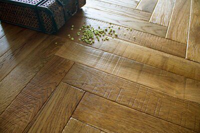 Colours Vindemia Herringbone natural Oak effect Oak Solid wood flooring, 0.86m²