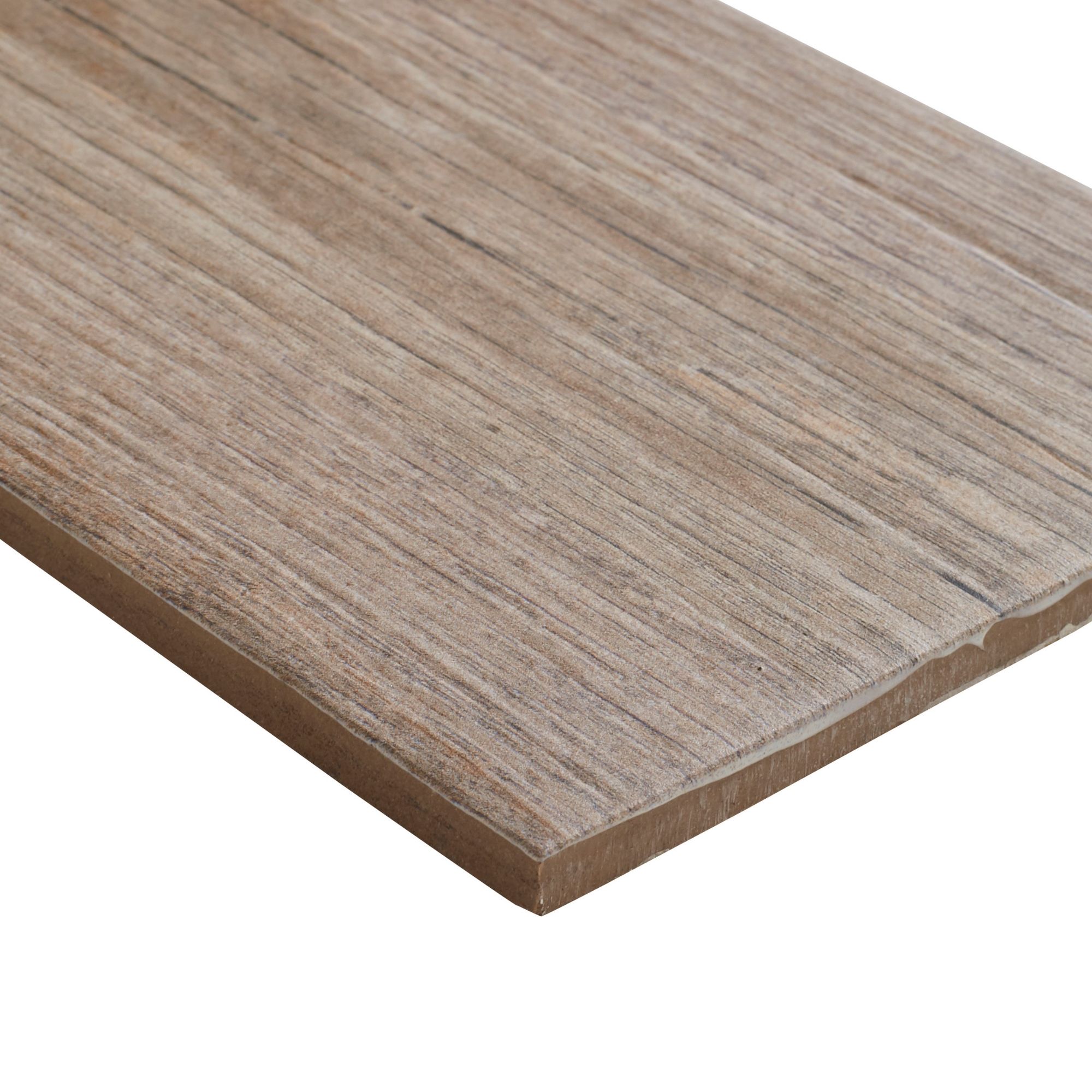 Colours Vintage oak Natural Matt Wood effect Porcelain Floor Tile Sample