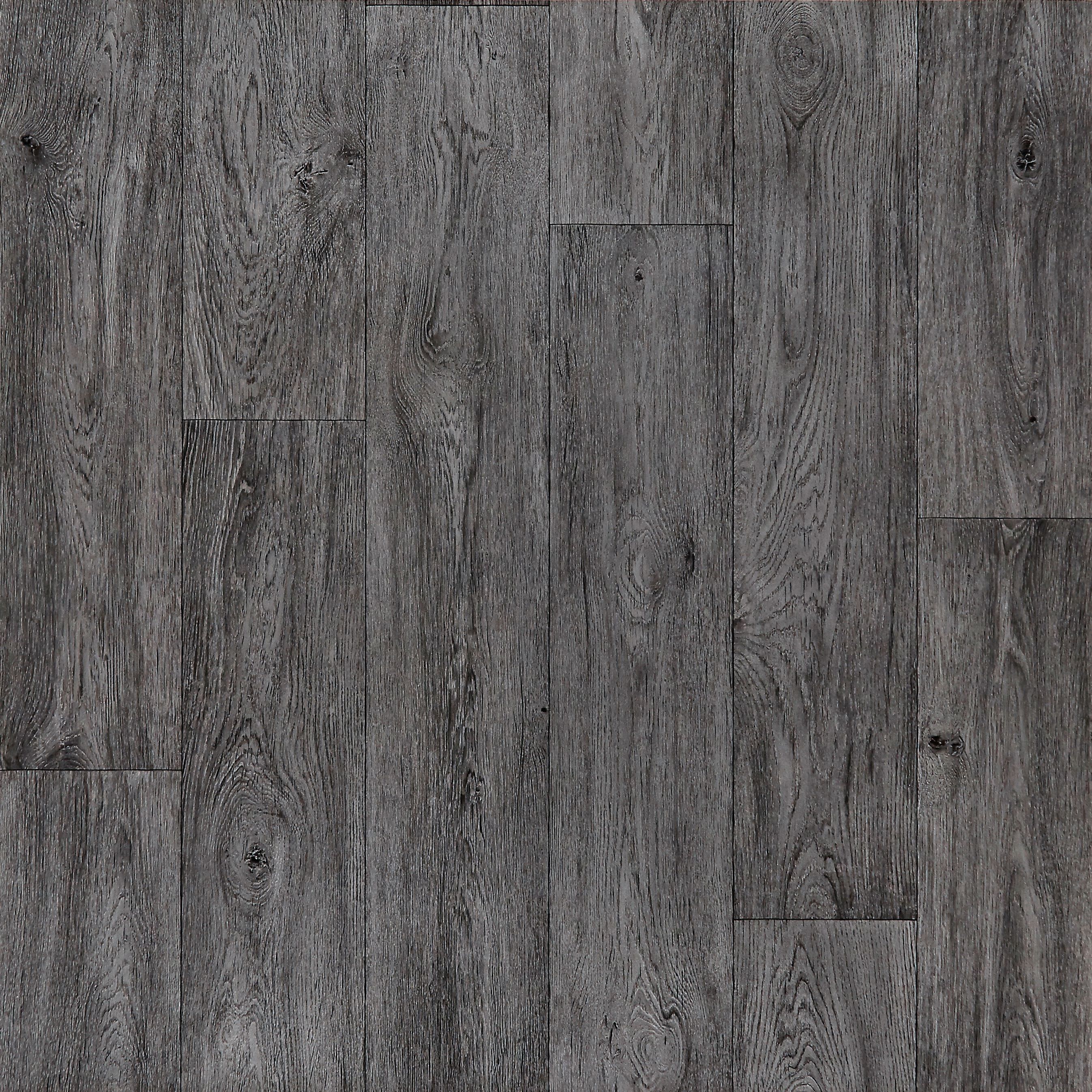 Colours Vinyl rolls Dark grey Wood effect Sheet vinyl, 4m²