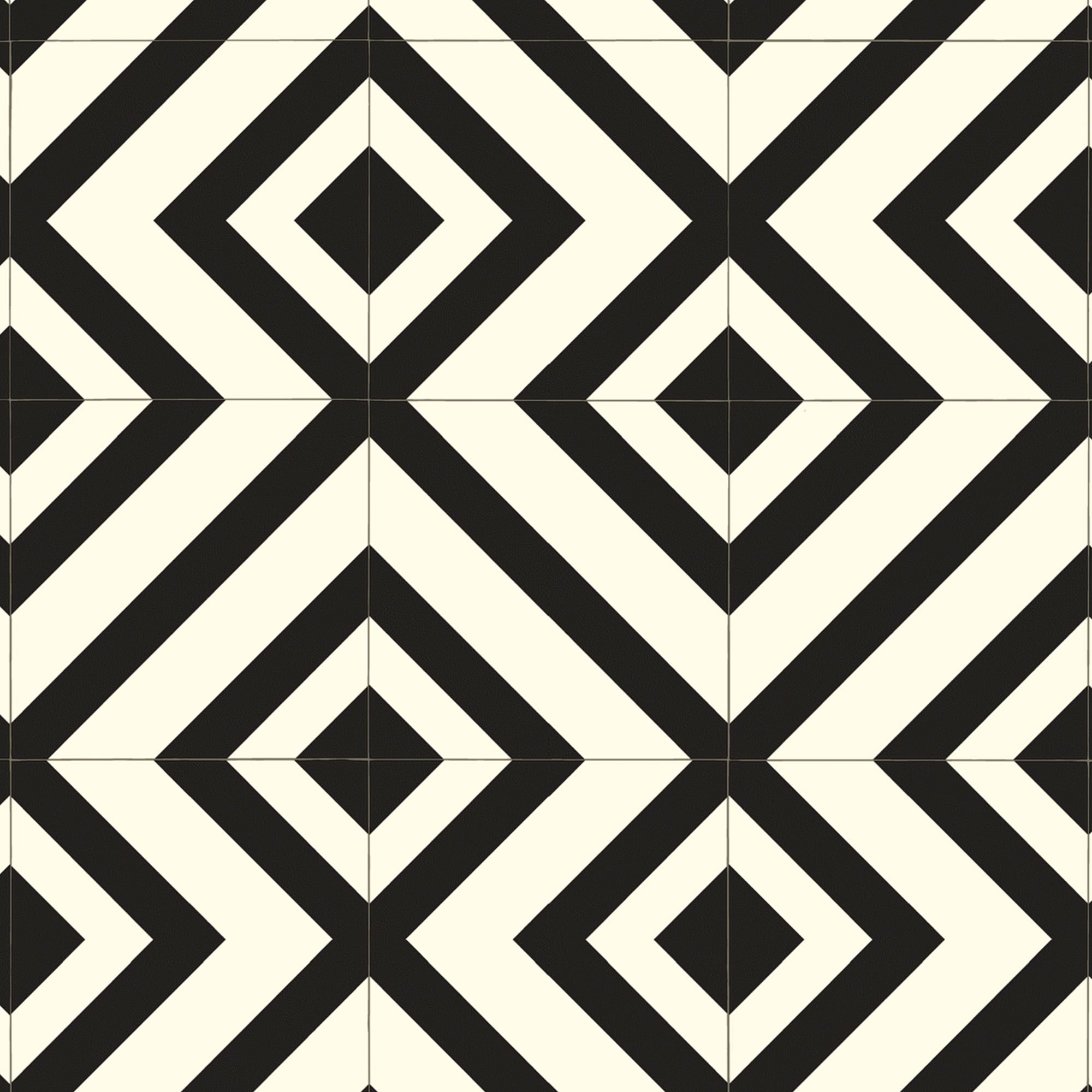Colours Vinyl rolls White & black Mosaic Tile effect Vinyl Sheet vinyl, 6m²