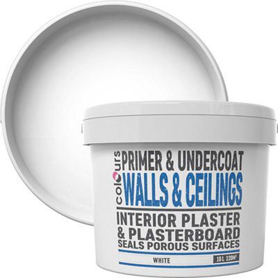 Colours Walls White Primer & Undercoat, 10L | DIY At B&Q