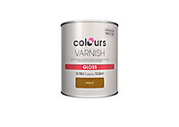 Colours Walnut Gloss Wood varnish, 0.75L