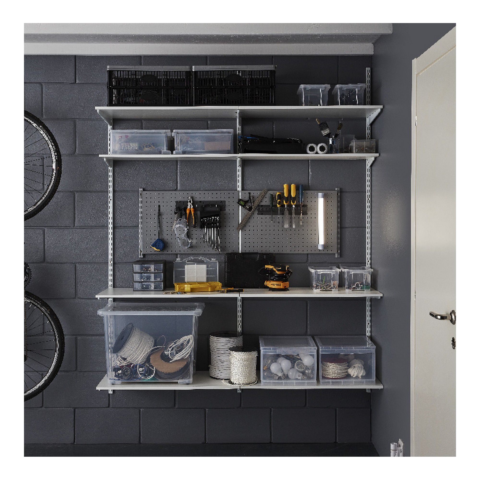Colours Westmount White Battery-powered LED Under cabinet light IP20 (L)340mm (W)340mm