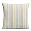 Colours Wheat stripe Cream, mint & yellow Cushion (L)45cm x (W)45cm