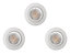Colours White Adjustable LED Warm white Downlight 4.9W IP20 of 3