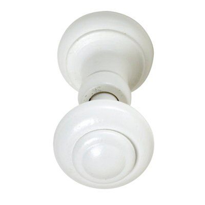 Colours White Curtain hold back, Pack of 2