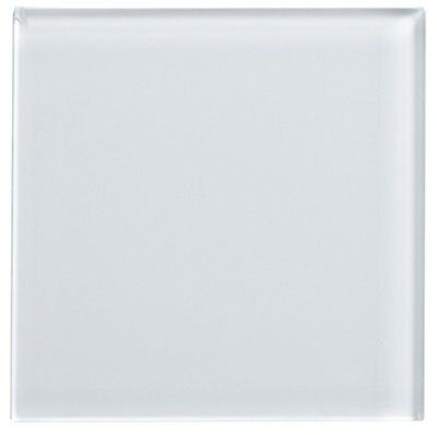 Colours White Gloss Stone effect Indoor Wall Tile, (L)98mm (W)98mm