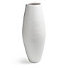 Colours White Lacquered Bamboo Barrel vase