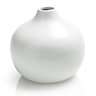 Colours White Lacquered Bamboo Vase