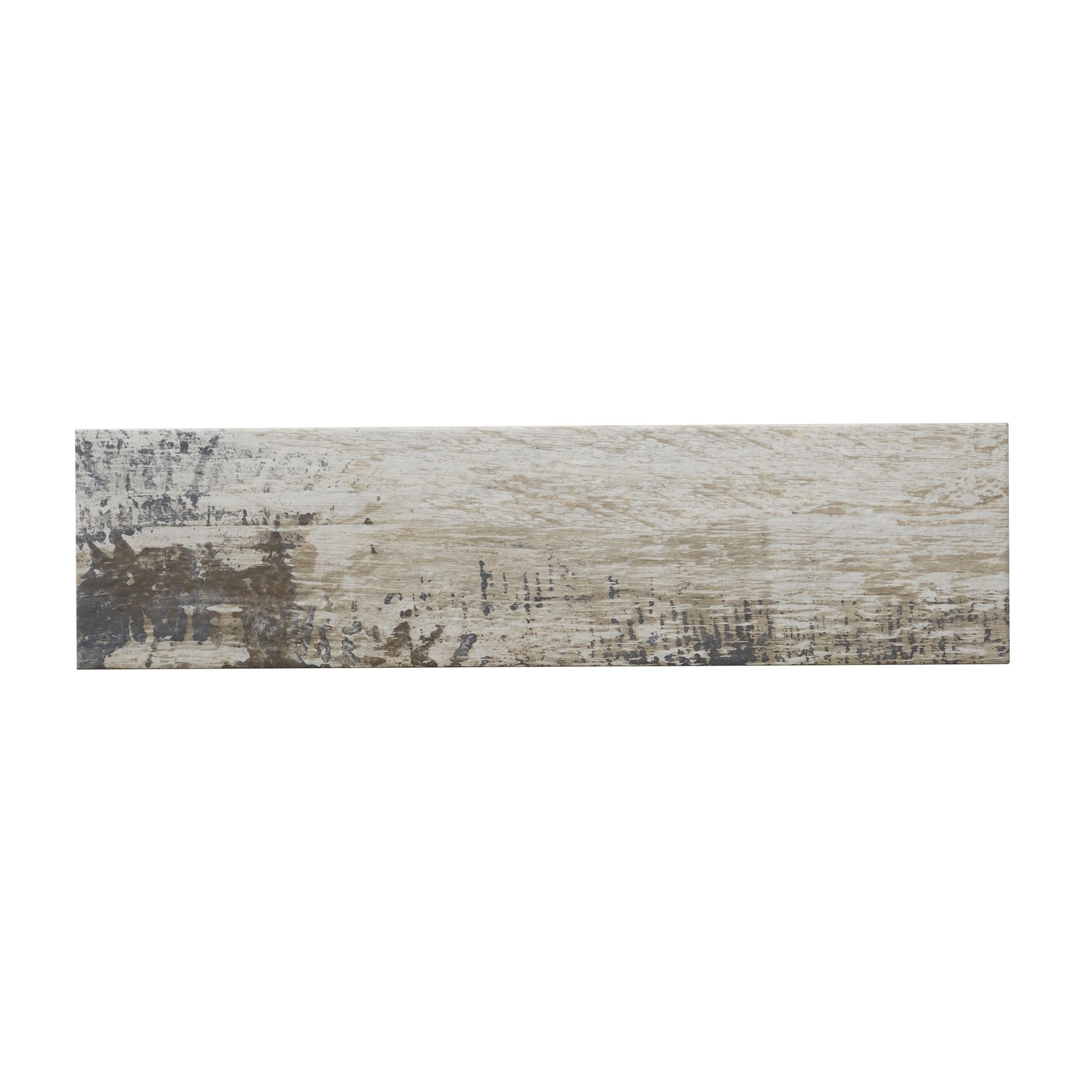 Colours Worn wood Natural Matt Wood effect Textured Porcelain Indoor Wall & floor Tile