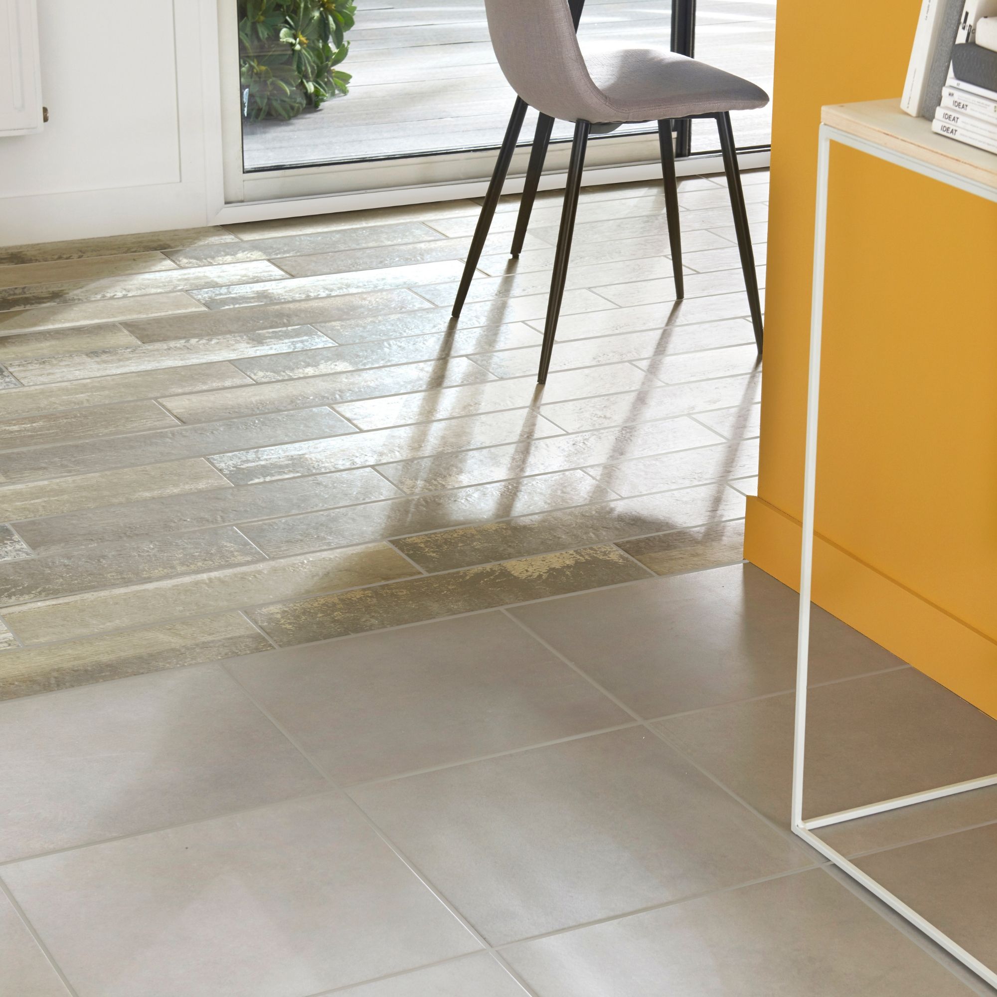 Colours Worn wood Natural Matt Wood effect Textured Porcelain Indoor Wall & floor Tile