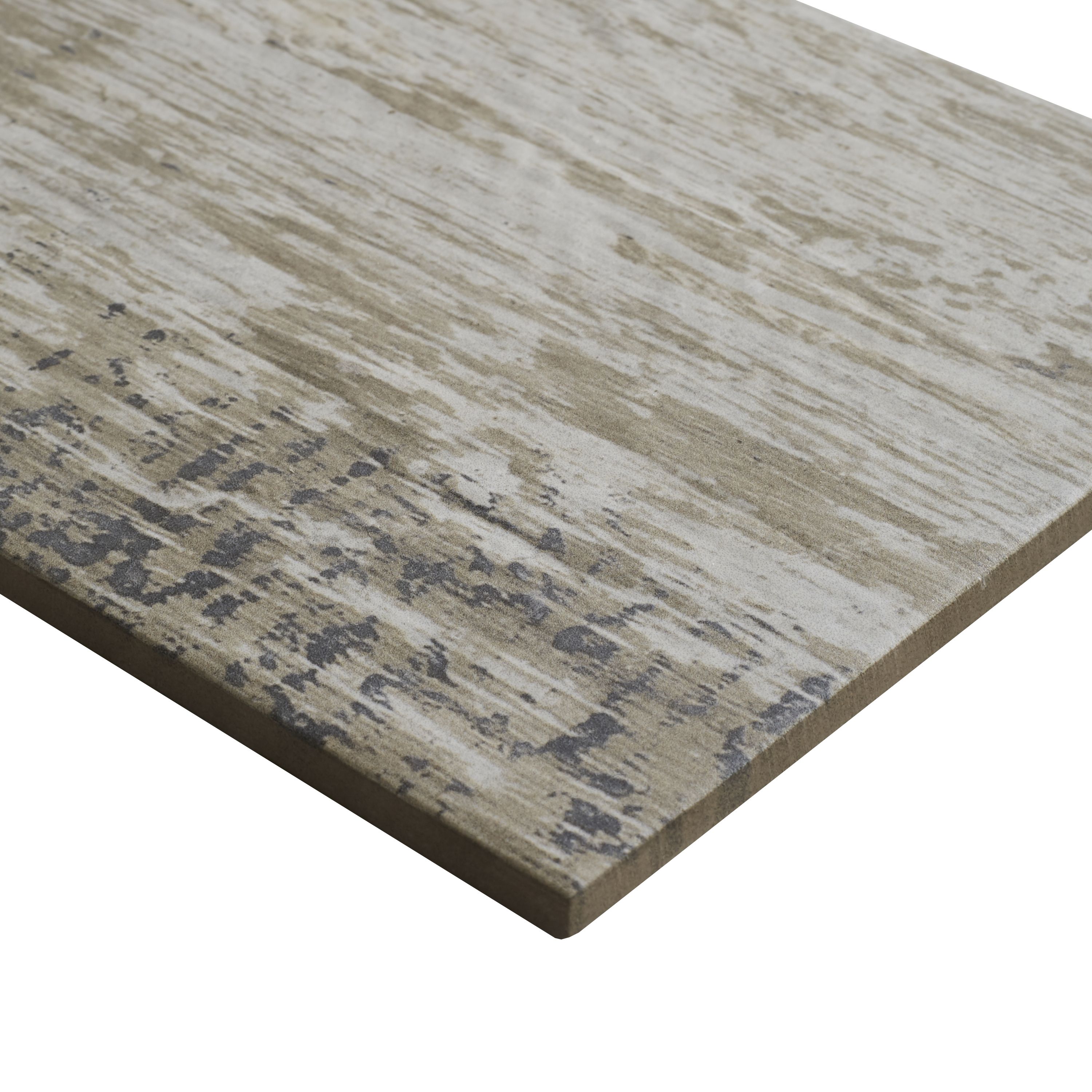 Colours Worn wood Natural Matt Wood effect Textured Porcelain Indoor Wall & floor Tile - 7