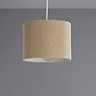 Colours Zadeh Cream Micropleat Light shade (D)200mm