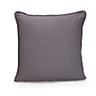 Colours Zen Anthracite Plain Cushion (L)40cm x (W)40cm