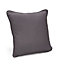 Colours Zen Anthracite Plain Cushion (L)40cm x (W)40cm