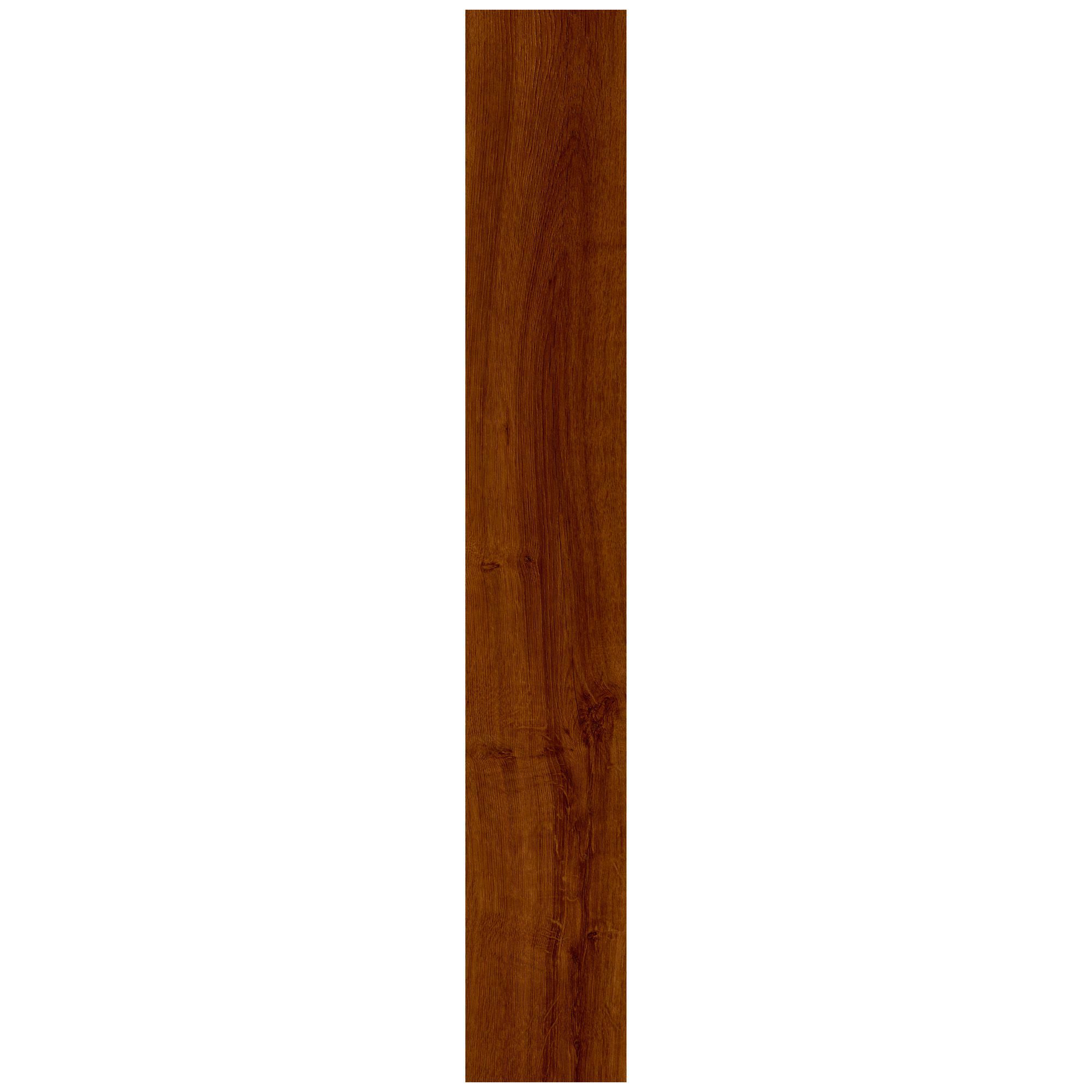 ColoursDark brown Oak effect PVC Luxury vinyl click Luxury vinyl click flooring , (W)191mm