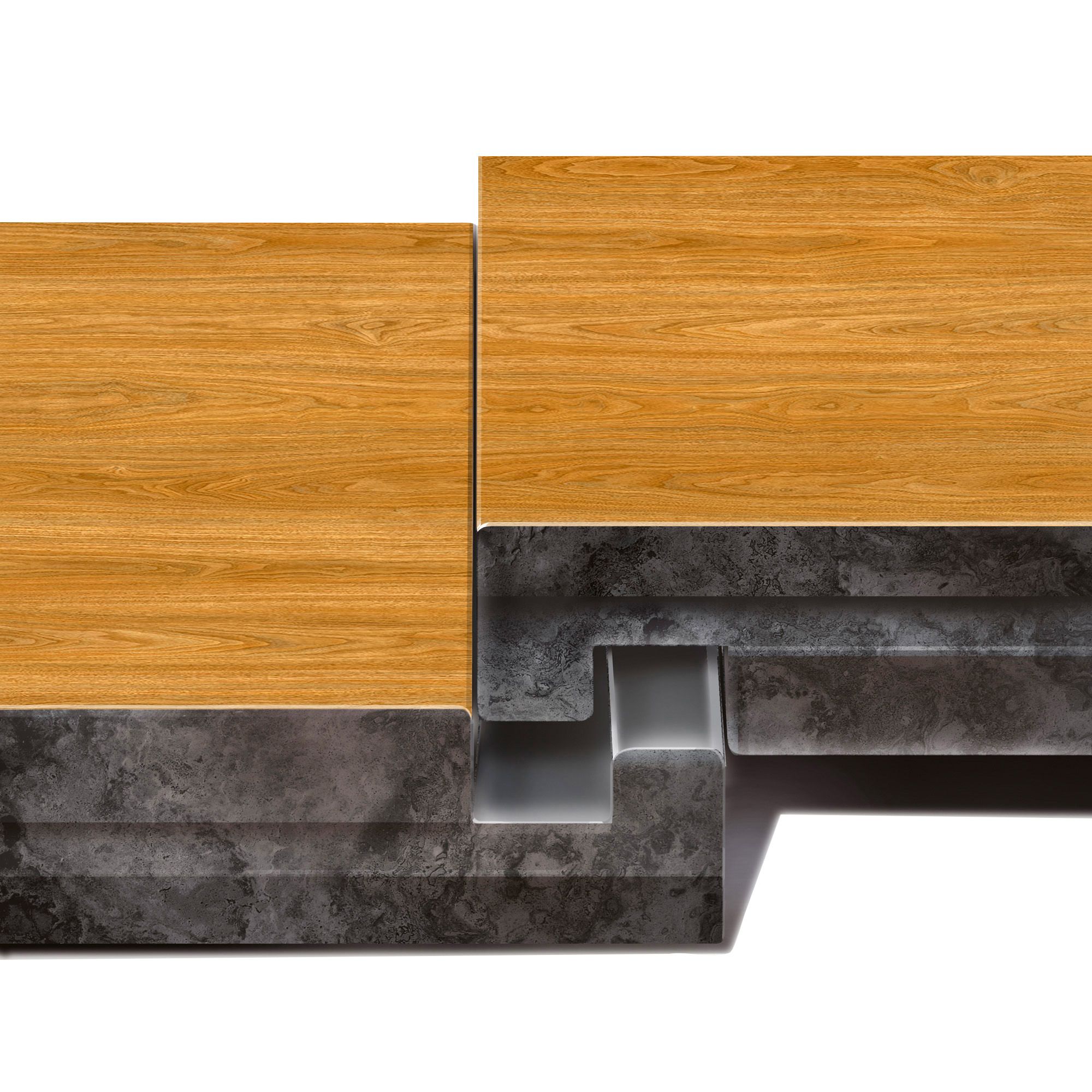 ColoursNatural Walnut effect PVC Luxury vinyl click Luxury vinyl click flooring , (W)191mm