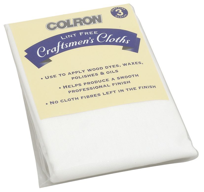 Colron Furniture Care Cloth Cotton Lint free cloth, Pack of 3