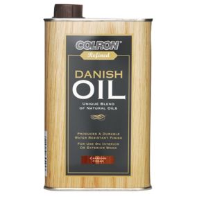 Colron Refined Canadian cedar Satin Not antibacterial Danish Furniture Wood oil, 500ml