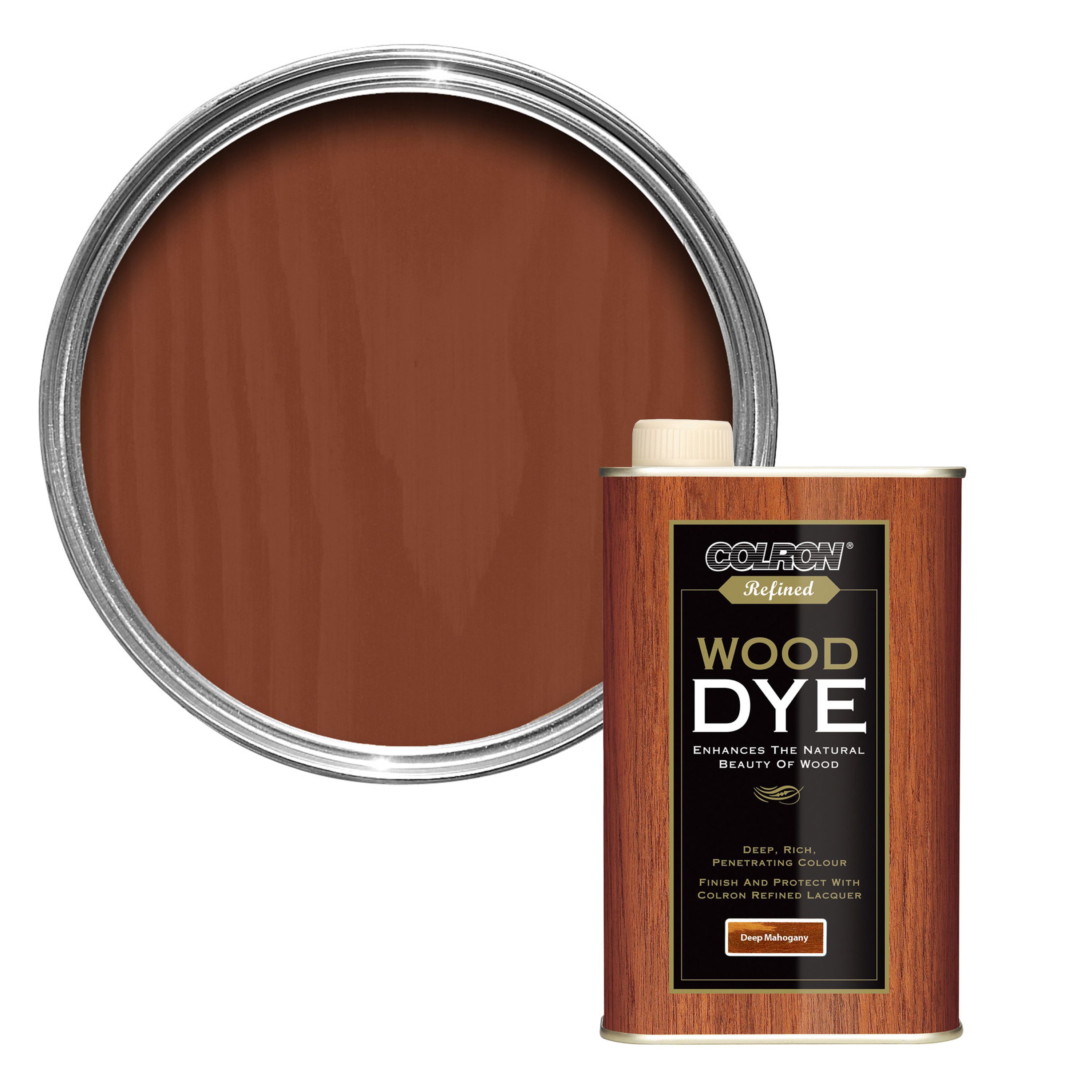 Colron Refined Deep mahogany Matt Furniture Wood dye, 250ml