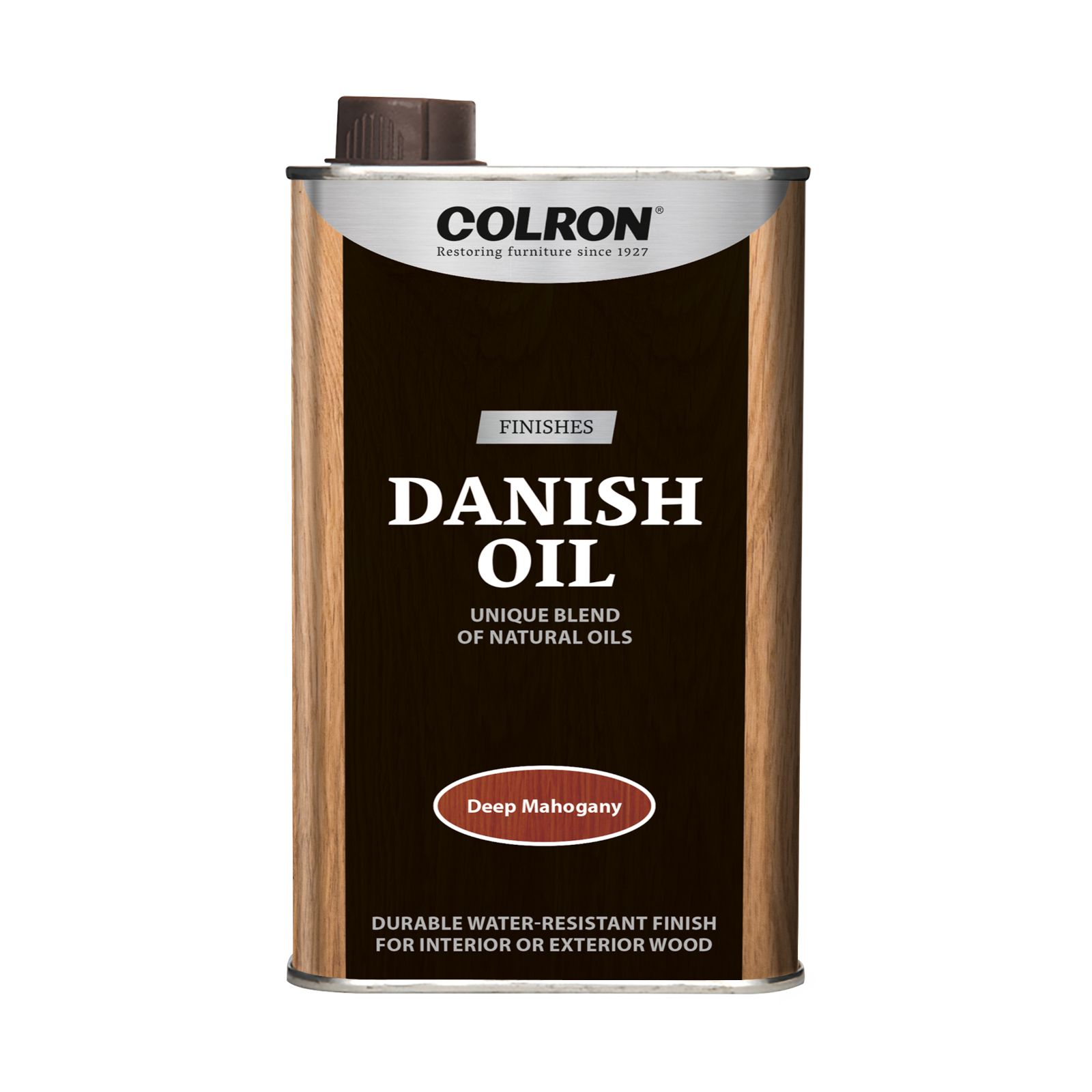 Colron Refined Deep mahogany Satin Not antibacterial Danish Furniture Wood oil, 500ml