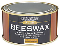 Colron Refined Georgian medium oak Matt Furniture Wax Beeswax, 0.4L