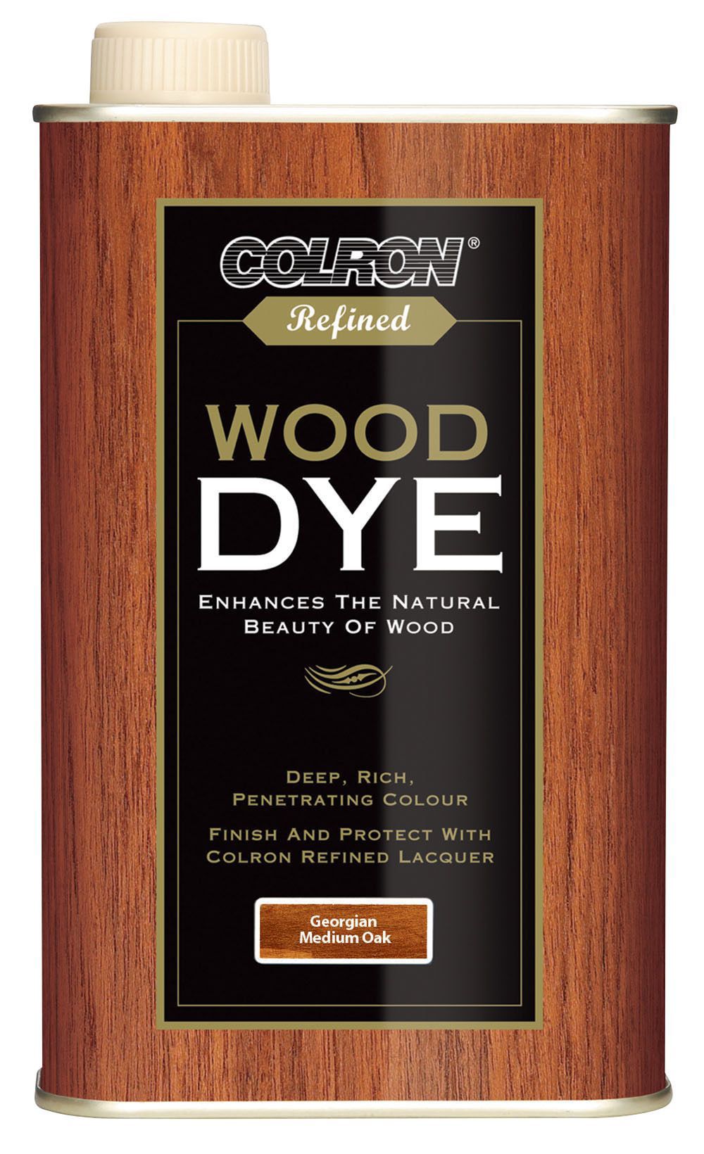 Product image for Colron Refined Georgian medium oak Matt Wood dye, 500ml