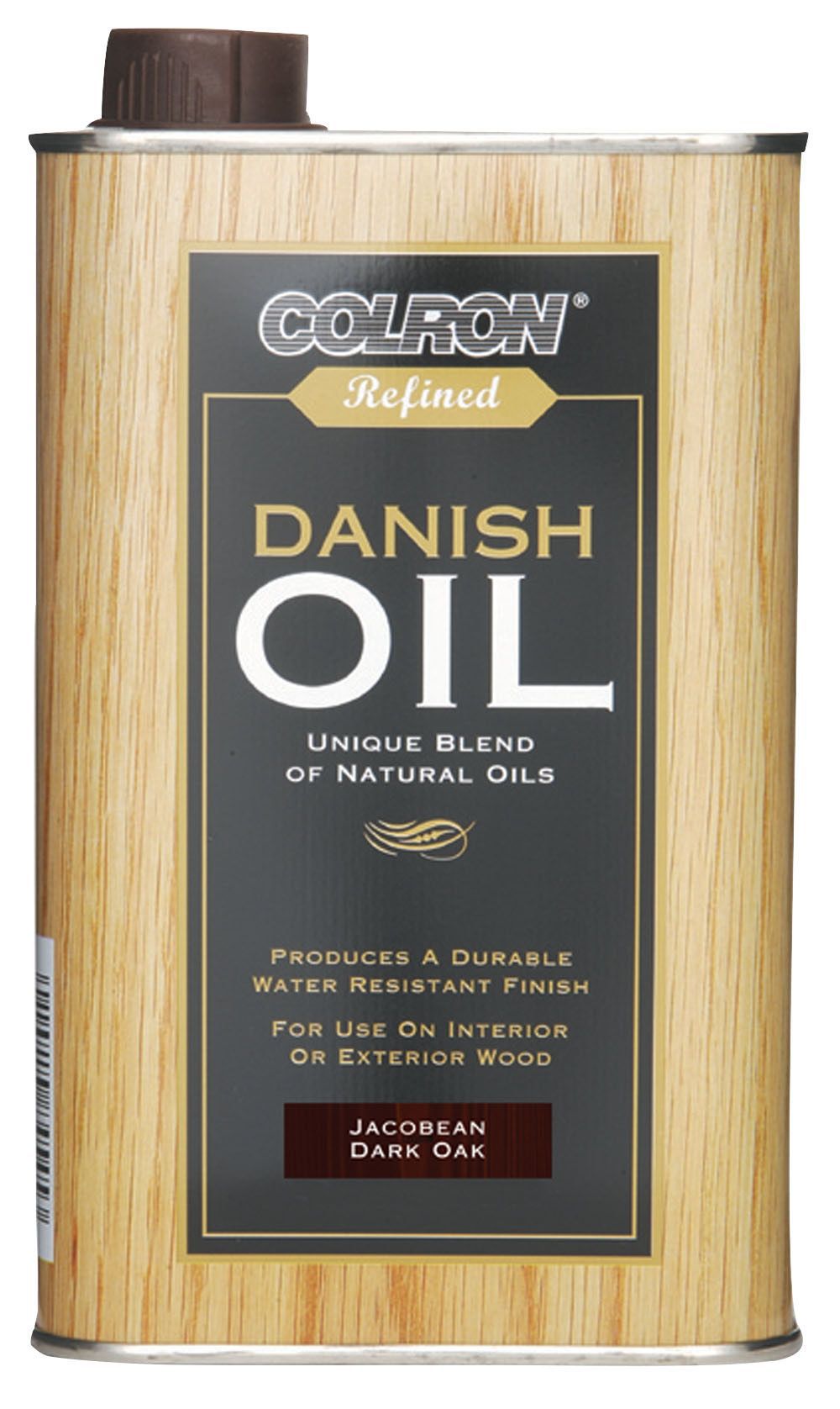 Colron Refined Jacobean dark oak Satin Not antibacterial Danish Furniture Wood oil, 500ml