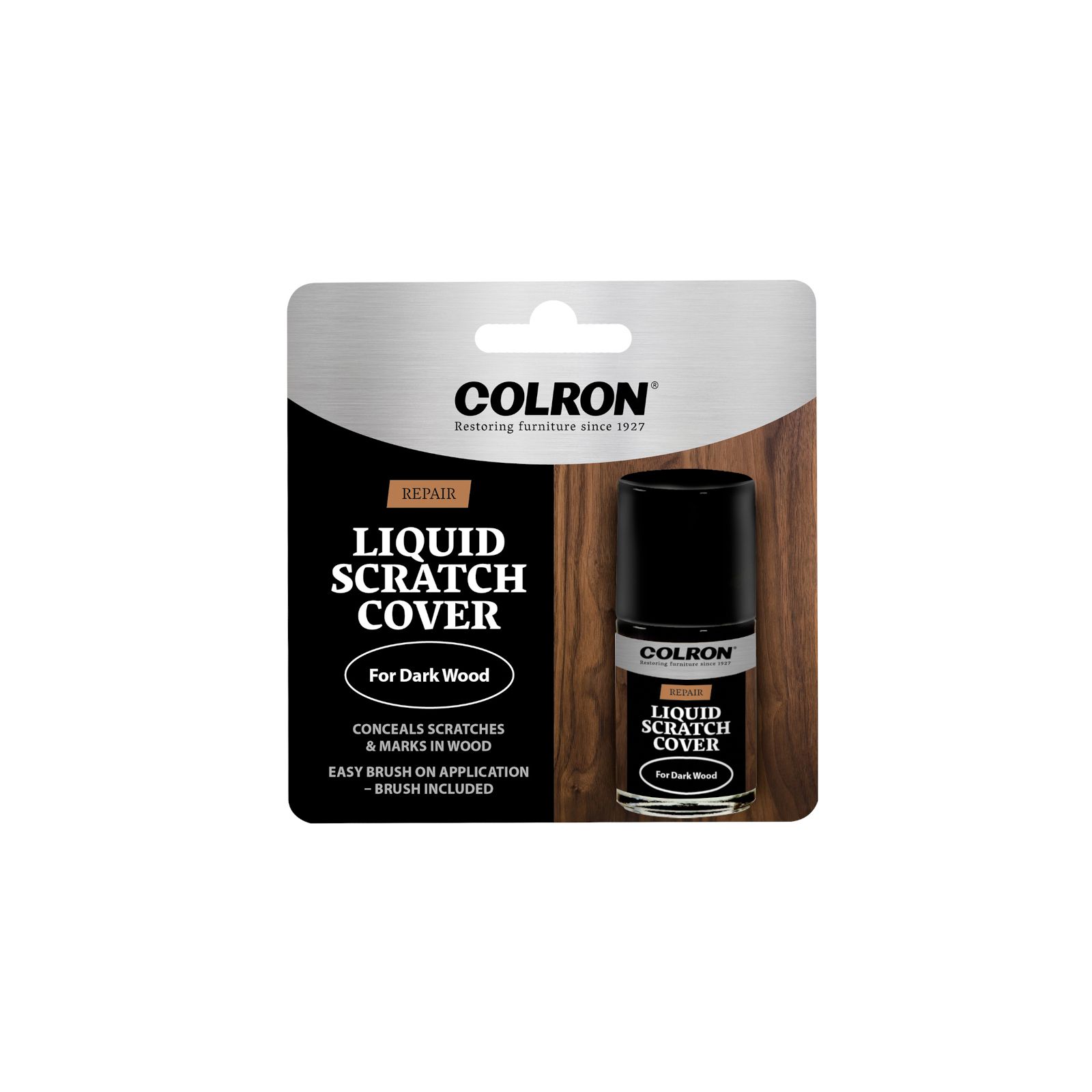 Colron Repair Dark wood Satin Furniture Liquid scratch cover, 14ml