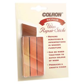 Colron Wax Repair Sticks Orange, red & yellow Soft sheen Furniture Wax repair sticks