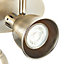 Colson Antique brass effect 3 Light Spotlight
