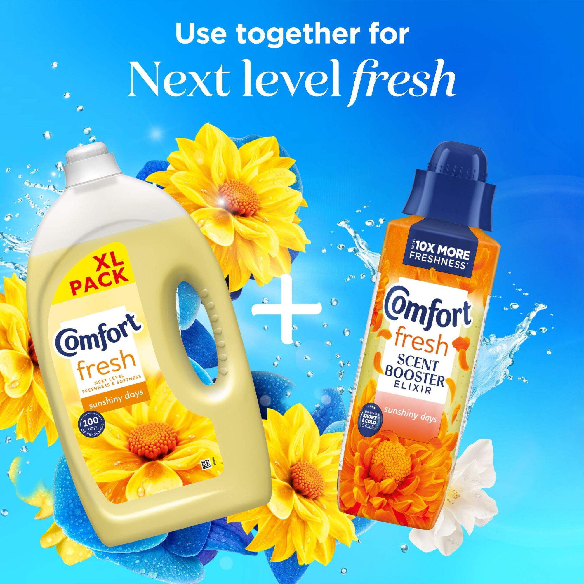 COMFORT SUNSHINY DAYS XL FABRIC CONDITIONER, 2.4L, 80W