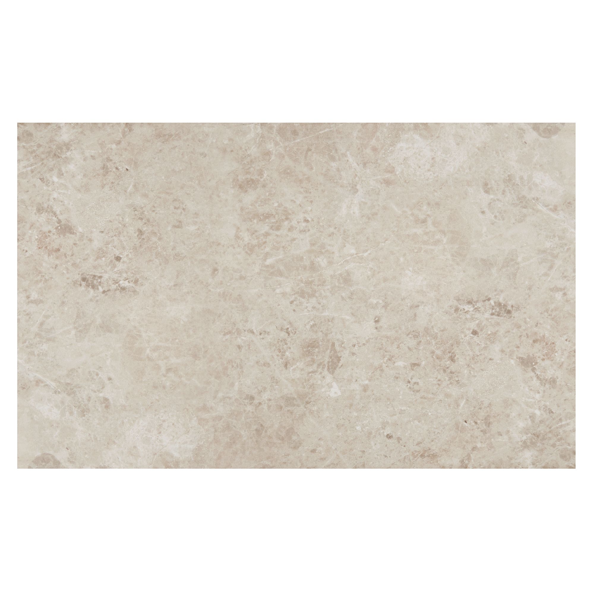 Commo Beige Gloss Flat Ceramic Indoor Wall Tile, Pack of 10, (L)402.4mm (W)251.6mm